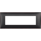 BTICINO - Placa embellecedora Classia de color Níquel Negro - 7 módulos