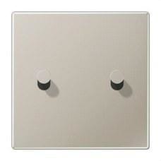 JUNG - PLACA 1X2 PAL. CONO  1912 ACERO