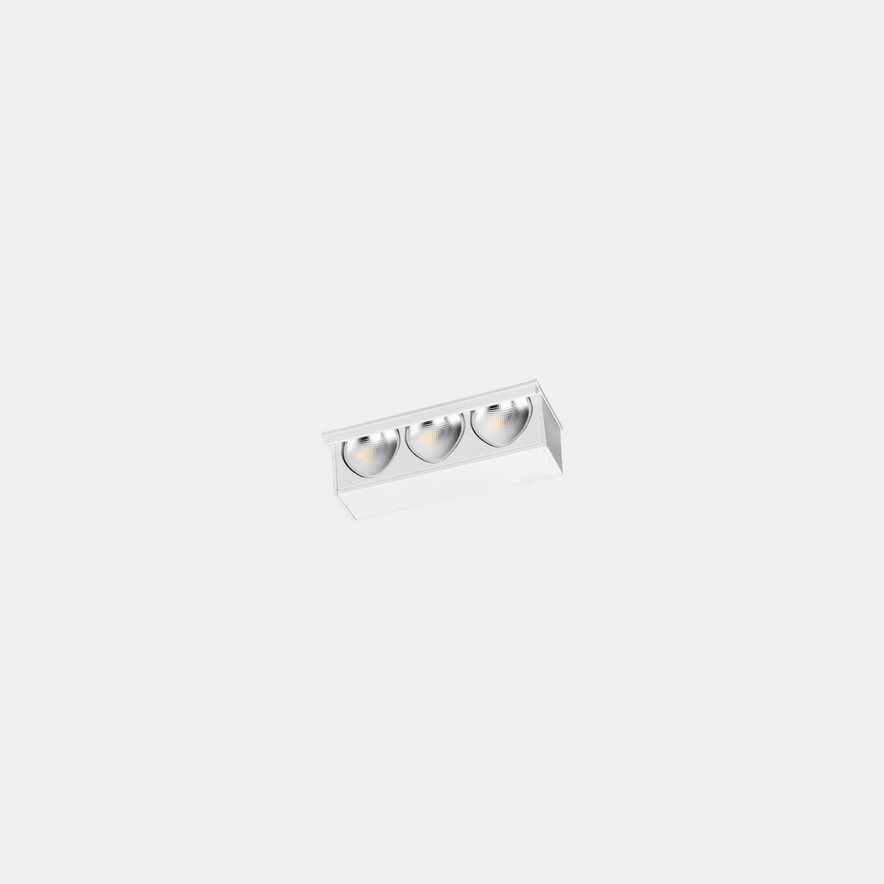 LEDS-C4 - Downlight Bento pared 3 LEDS 3 blanco cálido 3000K CRI 90 negro IP20 230lm