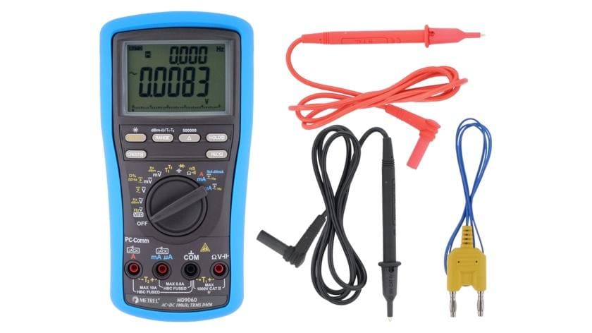 METREL - Multímetro digital MD 9060 TRMS 500.000 dígitos para uso industrial