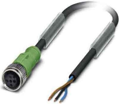 PHOENIX CONTACT - Cable SAC-3P-10,0-PUR/M12FS de sensores/ actuadores