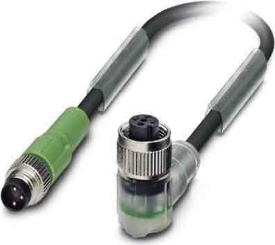 PHOENIX CONTACT - Cable SAC-3P-M 8MS/0,6-PUR/M12FR-2L de sensores/ actuadores
