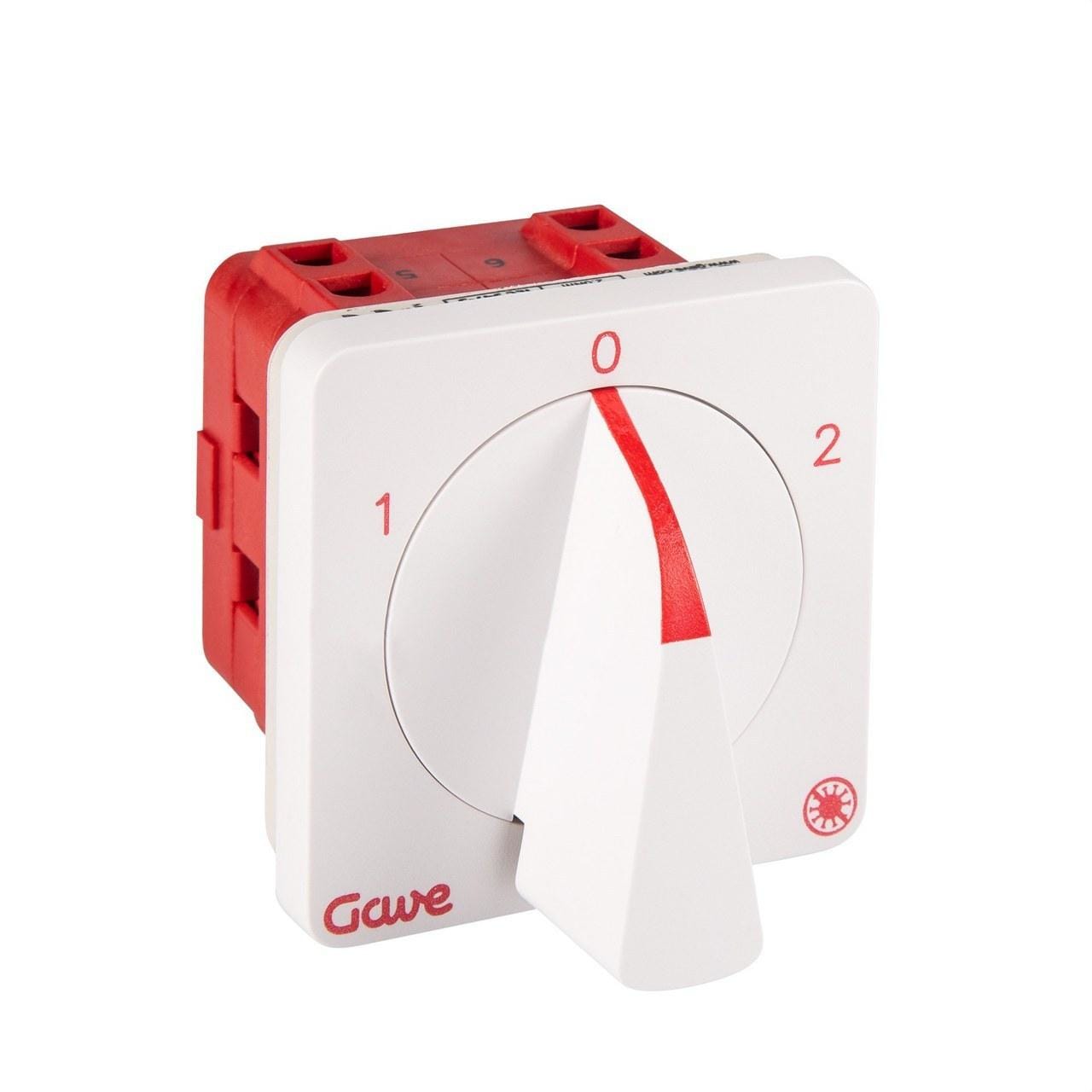 GAVE - CONMUTADOR 1-0-2 2P 32A.D1 TRATAMIENTO ANTIMICROBIANO