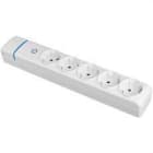 SOLERA - BASE MÚLTIPLE DE 5 TOMAS 2P+T, 16A 250V~.  CON INTERRUPTOR LUMINOSO.