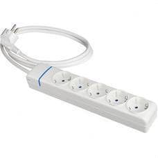 SOLERA - PROLONGADOR CON 5 TOMAS 2P+T, 16A 250V~ 1.5 M DE CABLE H05VV-F 3G1,5MM².