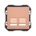 SIMON - Toma RJ45 doble SIMON 270-EMPOTRAR con conector bronce