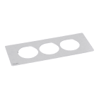 LEGRAND - Embellecedor o placa de metal para Incara DisqIn. 3 elementos