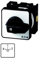 EATON - Interruptor multi - velocidad 7P 20A 2 velocidades 2 devanados separados placa 0-1-2 60° montaje empotrado