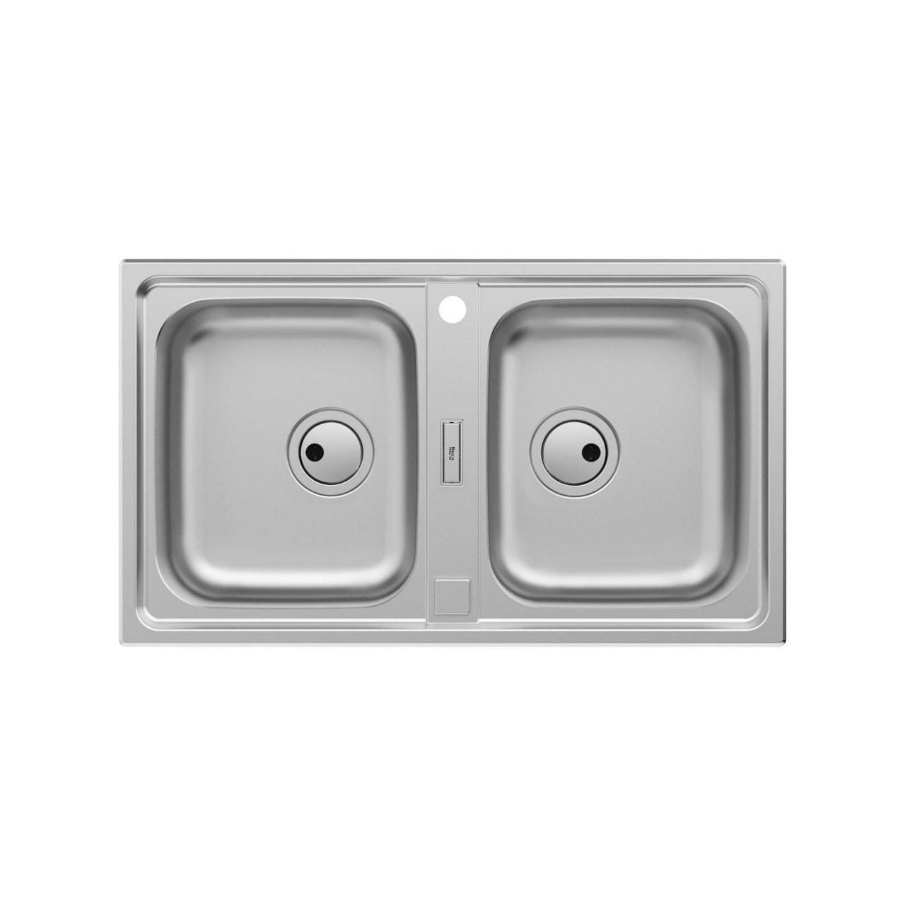 ROCA - Fregadero SIENA 80 2 cubetas 860x500x200 inoxidable