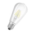 LEDVANCE - Lámpara LED Classic Edison 40 Filament P 4W 827 Clear E27