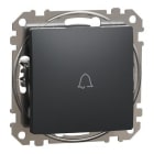Schneider Electric - PULSADOR  10A  SIMBOLO TIMBRE ANTRACITA
