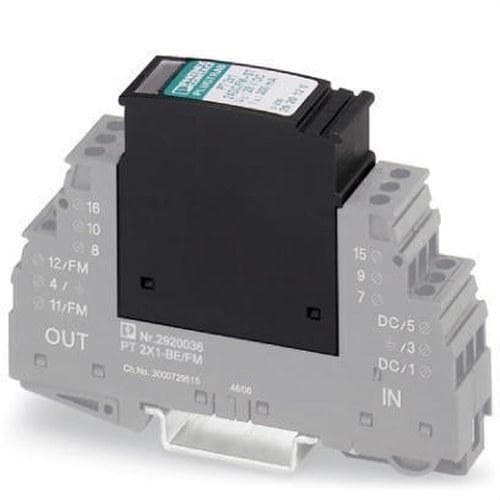 PHOENIX CONTACT - Protección enchufable PT 2X1-24DC/FM-ST
