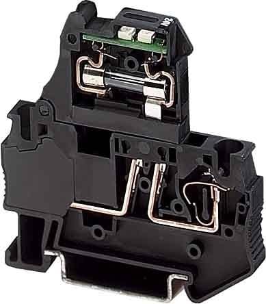 PHOENIX CONTACT - Borne de carril para fusible ST 4-HESILED 24 (6,3X32)
