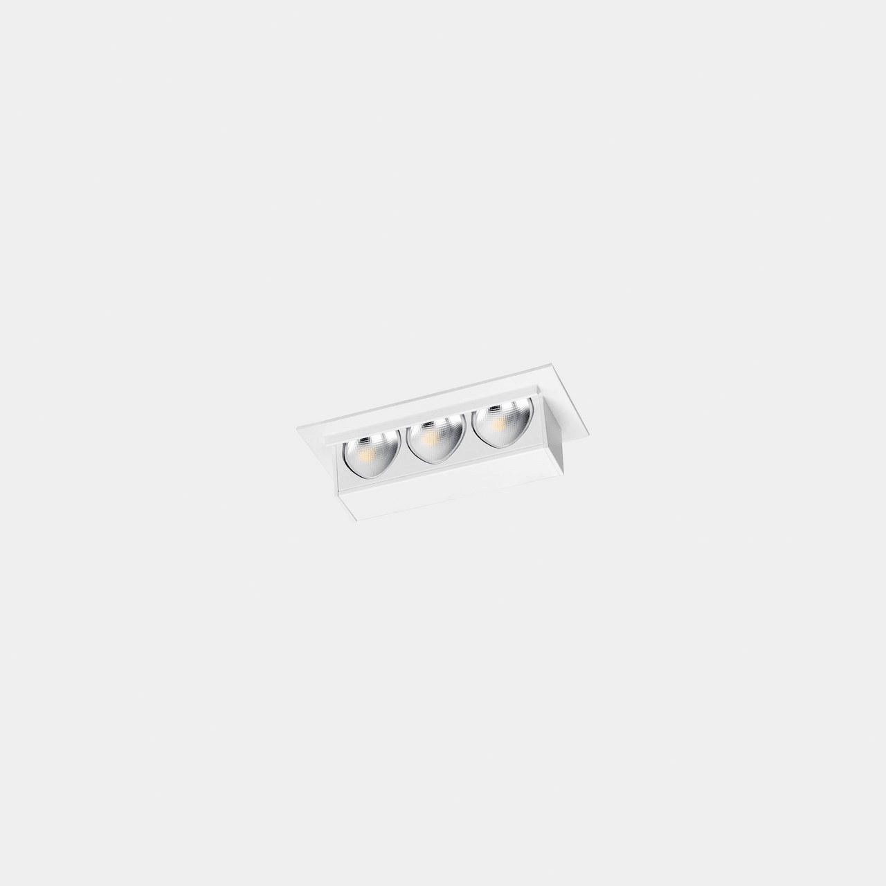 LEDS-C4 - Downlight Bento pared 3 LEDS 3 blanco cálido 3000K CRI 90 negro IP20 230lm
