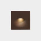LEDS-C4 - Empotrable de pared IP66 Bat Square Oval LED 3 3000K 77lm marrón