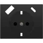 BJC - Tapa schuko MEGA USB AC, antracita cosso