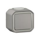 LEGRAND - Pulsador NA Plexo monobloc de superficie gris - 10 A