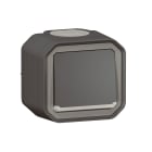 LEGRAND - Pulsador NA luminoso Plexo monobloc de superficie antracita - 10 A