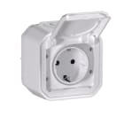 LEGRAND - Base de corriente monobloc superficie Plexo IP 55 - 16A - 2P+T - embornamiento con tornillos- blanco