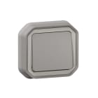 LEGRAND - Pulsador NA Plexo monobloc de empotrar gris - 10 A