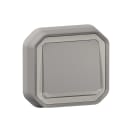 LEGRAND - Pulsador NA luminoso Plexo monobloc de empotrar gris - 10 A
