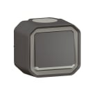 LEGRAND - Conmutador luminoso Plexo monobloc de superficie antracita - 10AX