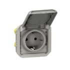 LEGRAND - Base de corriente modular Plexo IP 55 - 2P+T - Gris - Embornamiento automático