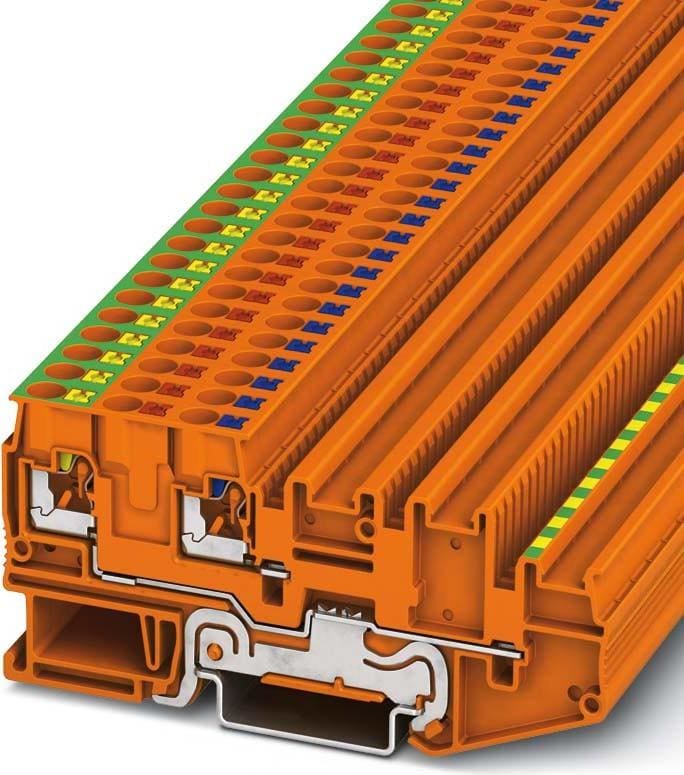 PHOENIX CONTACT - Borne para detector/ actuador PTIO-IN 2,5/4-PE OG