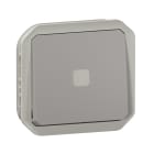 LEGRAND - Interruptor temporizado luminoso Plexo modular gris - 230V - 50/60 Hz