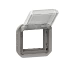 LEGRAND - Adaptador Plexo modular para función Mosaic - Gris - tapa transparente
