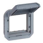 LEGRAND - Adaptador Plexo modular para función Mosaic - Gris - tapa opaca