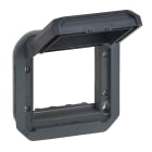 LEGRAND - Adaptador Plexo modular para función Mosaic - Antracita - tapa opaca