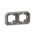LEGRAND - Marco de empotrar Plexo modular gris - 2 elementos horizontales o verticales