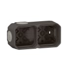 LEGRAND - Caja con membranas Plexo modular antracita - 2 elementos horizontales y verticales