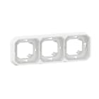 LEGRAND - Marco de empotrar Plexo modular blanco - 3 elementos horizontales o verticales