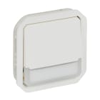 LEGRAND - Pulsador NA+NC luminoso con portaetiquetas Plexo modular blanco - 10 A