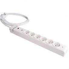 SOLERA - PROLONGADOR CON 6 TOMAS 2P+T, 16A 250V+INT+SOBRETE