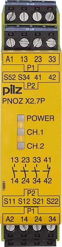 PILZ - RELE DE SEGURIDAD PILZ PNOZ X2.7P 24V 777305