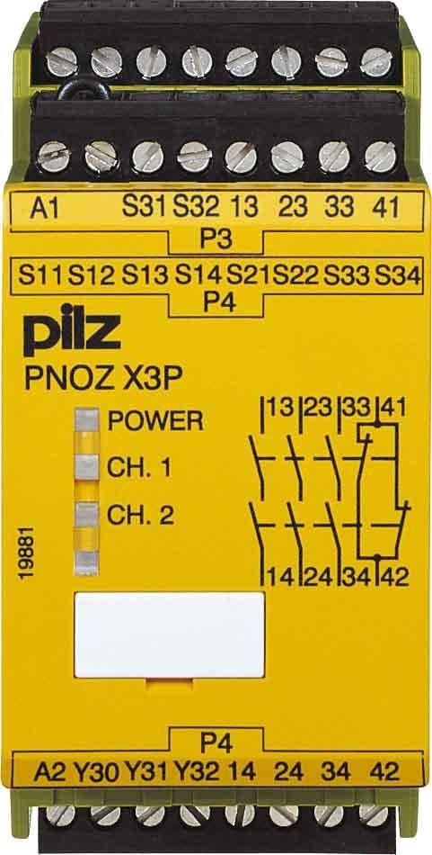 PILZ - RELÉ SEG.CONTACTOS:NC+NAX4 SALIDAS:5 MONTAJE: DIN