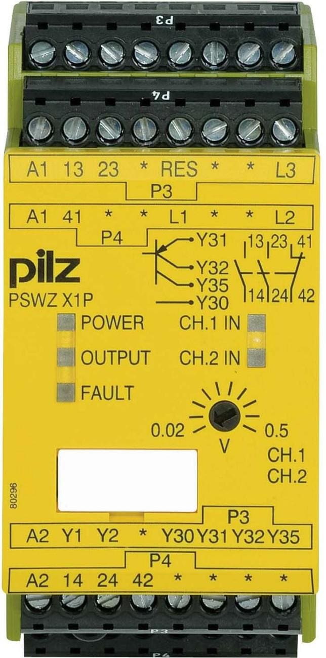 PILZ - PSWZ X1P 0,5V /24-240VACDC 2N/O 1N/C 2SO