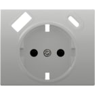 BJC - Tapa schuko IRIS USB AC, aluminio mercurio