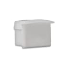 JISO - Tapa lateral sin orificio para perfil 7130 de 2 metros color aluminio