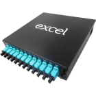 EXCEL - ENBEAM 12 LC DPLX MM (AQUA) DIN RAIL BOX