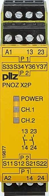 PILZ - RELÉ EMERGENCIA PILZ PNOZ X2P 48-240VACDC 2N/O