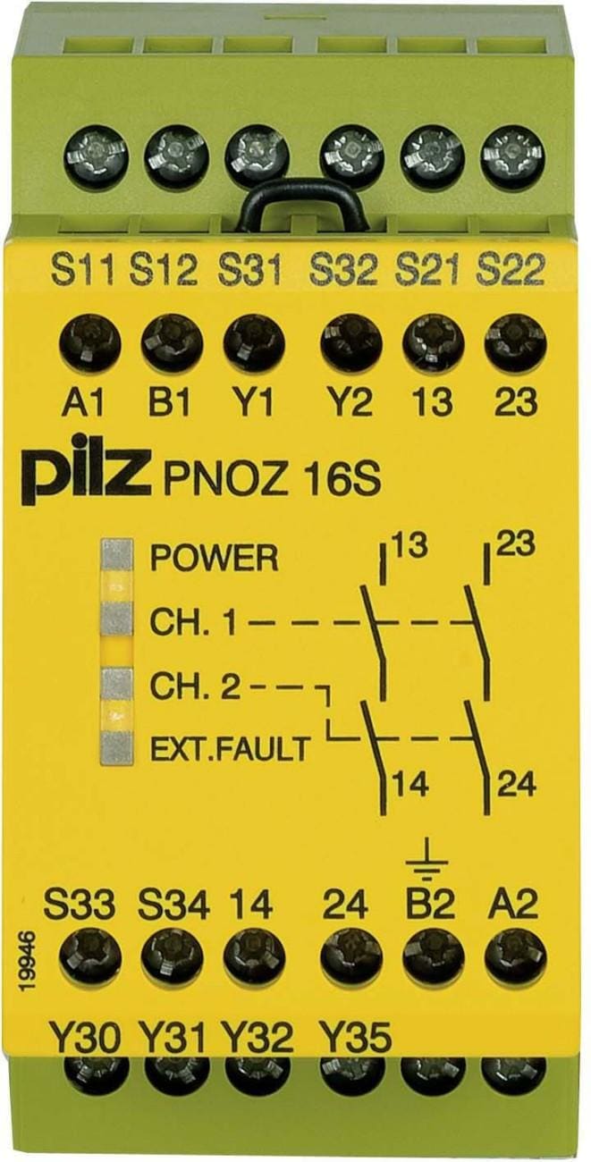 PILZ - PNOZ 16S 230VAC 24VDC 2N/O 2SO