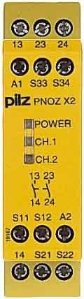 PILZ - RELE SEGURIDAD PNOZX2 24VCA/DC 2N/O