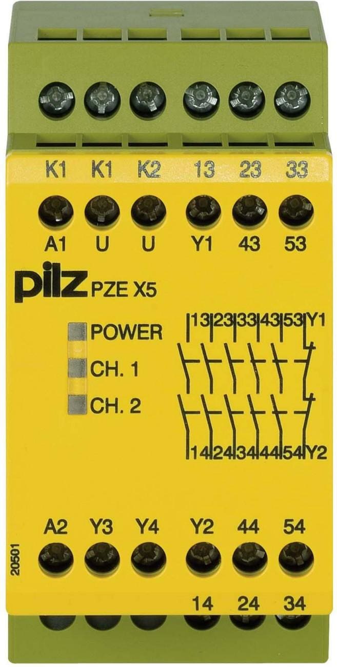 PILZ - PZE X5 24VDC 5N/O