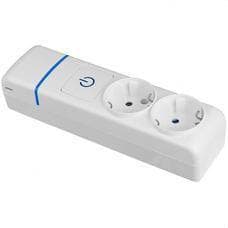 SOLERA - BASE MÚLTIPLE DE 2 TOMAS 2P+T, 16A 250V~.  CON INTERRUPTOR LUMINOSO.