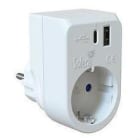 SOLERA - ADAPTADOR  2P+T, 16A 250V~. +USB A+USBC 3A 5VDC.