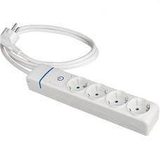 SOLERA - PROLONGADOR CON 4 TOMAS 2P+T, 16A 250V~ CON INTERRUPTOR LUMINOSO.   1.5 M DE CABLE H05VV-F 3G1,5MM².